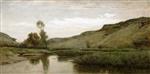 Charles Francois Daubigny  - Bilder Gemälde - The Big Valley of the Optevoz