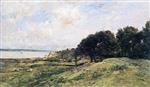 Charles Francois Daubigny  - Bilder Gemälde - The Coast at Villerville