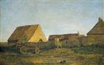Charles Francois Daubigny  - Bilder Gemälde - The Farm