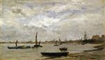 Charles Francois Daubigny  - Bilder Gemälde - The Mouth of the Thames