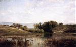 Charles Francois Daubigny  - Bilder Gemälde - The Pond of Gylieu