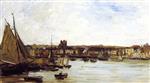 Charles Francois Daubigny  - Bilder Gemälde - The Port of Dieppe
