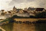 Charles Francois Daubigny  - Bilder Gemälde - The Village, Auvers-sur-Oise