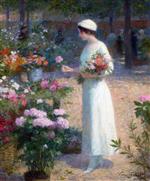 Victor Gabriel Gilbert - Bilder Gemälde - At the Flower Market