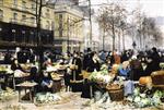 Victor Gabriel Gilbert  - Bilder Gemälde - Market Day