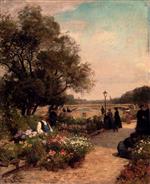 Victor Gabriel Gilbert  - Bilder Gemälde - Quai Aux Fleurs