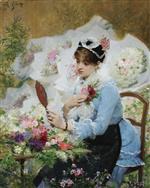 Victor Gabriel Gilbert  - Bilder Gemälde - The Corsage