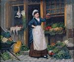 Victor Gabriel Gilbert  - Bilder Gemälde - The Fruit Seller