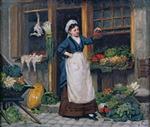 Victor Gabriel Gilbert  - Bilder Gemälde - The Fruit Seller