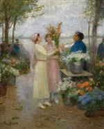 Victor Gabriel Gilbert  - Bilder Gemälde - The Gladioli