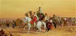John Frederick Herring - Bilder Gemälde - An Arab Caravan