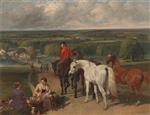 John Frederick Herring  - Bilder Gemälde - Exercising the Royal Horses
