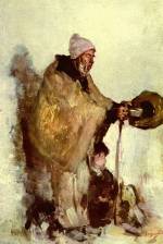 Nicolae Grigorescu - paintings - Bretonischer Bettler