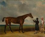 John Frederick Herring  - Bilder Gemälde - Fleur de Lys Held by a Trainer on a Racecourse