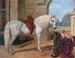 John Frederick Herring  - Bilder Gemälde - Imaum, a Welsh Arab