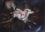 John Frederick Herring  - Bilder Gemälde - Mazeppa Pursued by Wolves