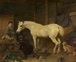 John Frederick Herring  - Bilder Gemälde - Preparing for Market