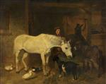John Frederick Herring  - Bilder Gemälde - Returning from the Market