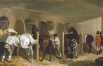 John Frederick Herring  - Bilder Gemälde - The Hunting Stud