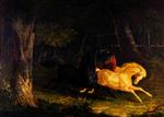 John Frederick Herring  - Bilder Gemälde - Wild Horses