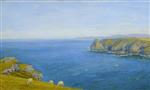 Arthur Hughes - Bilder Gemälde - A Bay on the North Cornish Coast
