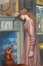 Arthur Hughes - Bilder Gemälde - A Passing Cloud