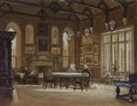 Arthur Hughes - Bilder Gemälde - Banqueting Hall at Penkill, Ayrshire
