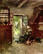 Nicolae Grigorescu - paintings - Interieur in Vitre