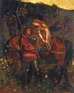 Arthur Hughes - Bilder Gemälde - La Belle Dame Sans Merci