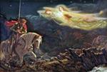 Arthur Hughes  - Bilder Gemälde - Sir Galahad