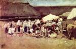 Nicolae Grigorescu - Bilder Gemälde - Jahrmarkt