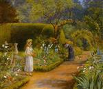 Arthur Hughes  - Bilder Gemälde - Visit to Grandmother