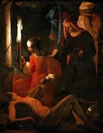 Georges de La Tour - Bilder Gemälde - Saint Sebastian Attended by Saint Irene