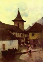 Nicolae Grigorescu - Bilder Gemälde - Katholische Kirche in Cimpulung