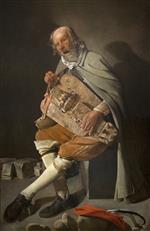 Georges de La Tour - Bilder Gemälde - The Hurdy-Gurdy Player