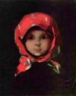 Nicolae Grigorescu - Peintures - Petite Fille