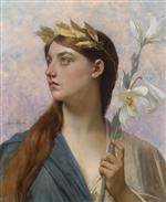 Jules Joseph Lefebvre - Bilder Gemälde - Allegory of Victory