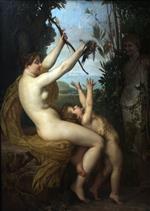 Jules Joseph Lefebvre - Bilder Gemälde - La Nymphe et Bacchus