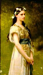 Jules Joseph Lefebvre - Bilder Gemälde - Portrait of Julia Foster Ward