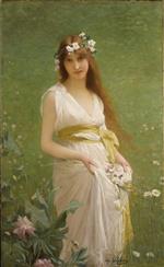 Jules Joseph Lefebvre  - Bilder Gemälde - Springtime