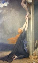 Jules Joseph Lefebvre  - Bilder Gemälde - The Sorrows of Mary Magdalene