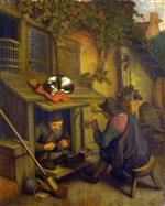 Adriaen van Ostade - Bilder Gemälde - A Cobbler