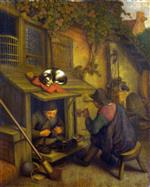 Adriaen van Ostade - paintings - A Cobbler