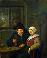 Bild:A Peasant Courting an Elderly Woman