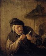 Adriaen van Ostade - Bilder Gemälde - Cutting a Feather