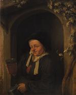 Adriaen van Ostade - Bilder Gemälde - Female Figure with Tankard