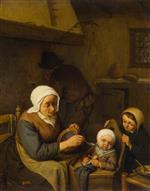 Adriaen van Ostade  - Bilder Gemälde - Peasant Family