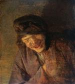 Adriaen van Ostade  - Bilder Gemälde - Peasant Laughing