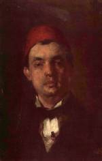 Nicolae Grigorescu - Bilder Gemälde - Portrait des Dr. D. Grecescu