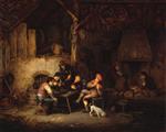 Adriaen van Ostade  - Bilder Gemälde - Peasants at an Inn